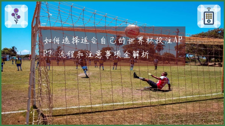 如何选择适合自己的世界杯投注APP？流程和注意事项全解析
