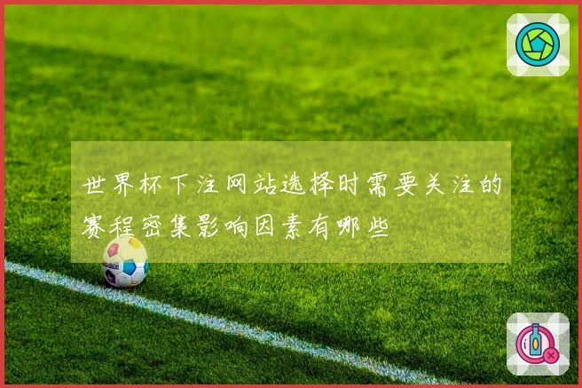 世界杯下注网站选择时需要关注的赛程密集影响因素有哪些