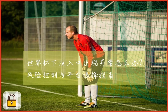 世界杯下注入口出现异常怎么办？风险控制与平台选择指南